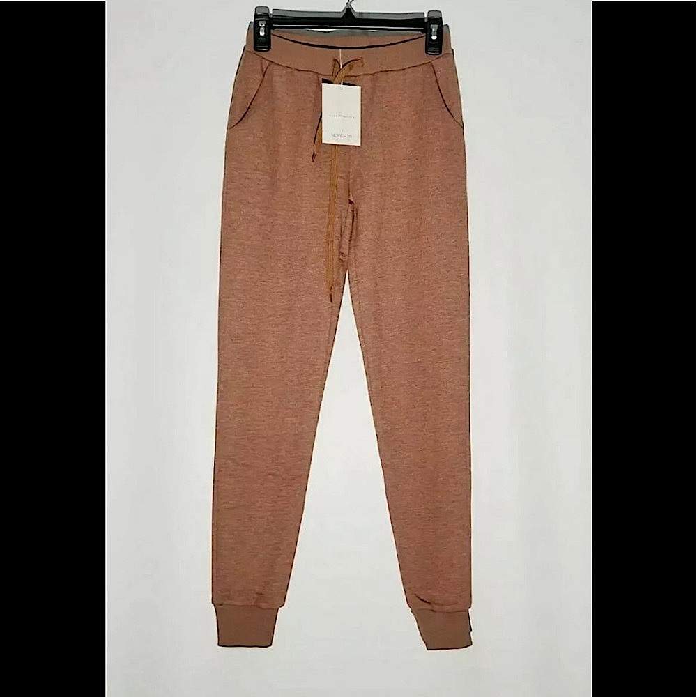 🆕 NWT Morrisday the Label Tan Melody Jogger Size X-Small